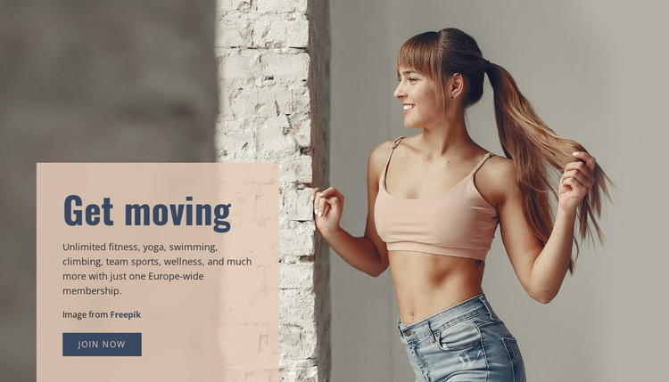 Get moving eCommerce Template