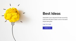 Best Business Ideas Landing Page