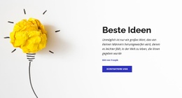 Beste Geschäftsideen - Benutzerfreundliches Website-Modell