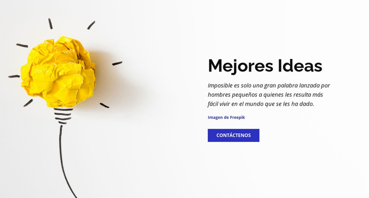 Mejores ideas de negocios Plantilla HTML