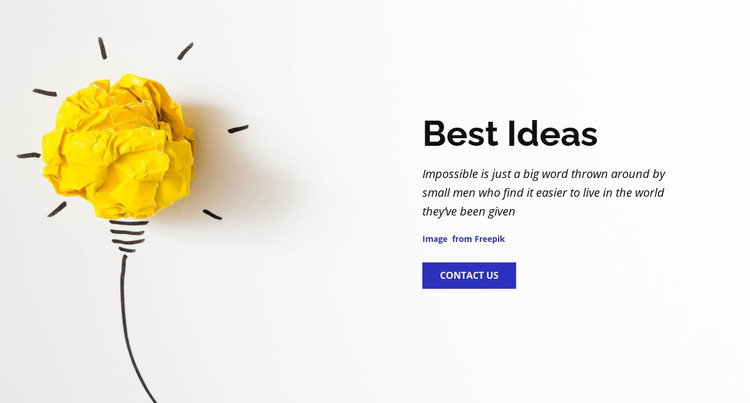 Best business ideas  Homepage Design