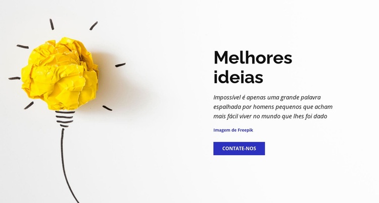 Melhores ideias de negócios Modelo HTML5