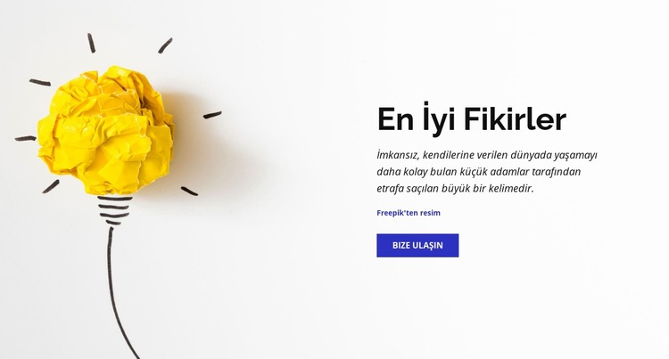 En iyi iş fikirleri HTML5 Şablonu