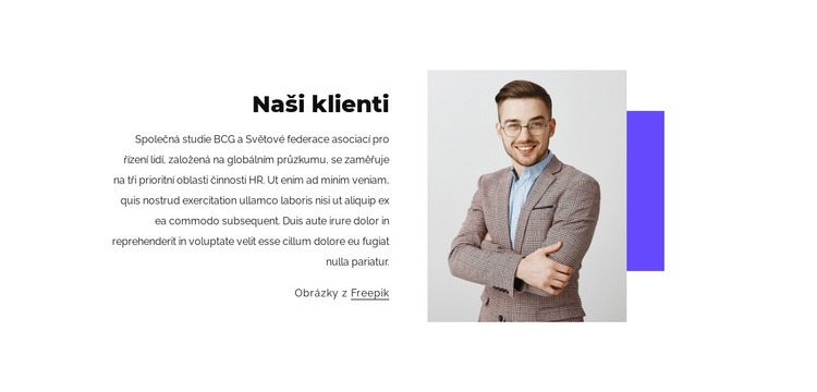 Naši úžasní klienti Šablona CSS