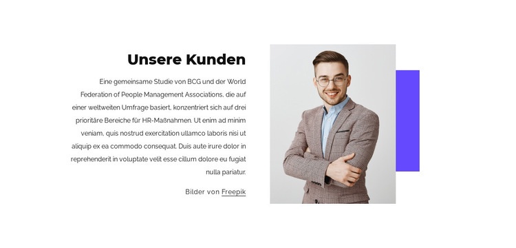 Unsere tollen Kunden HTML5-Vorlage