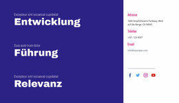 Entwicklung, Führung, Relevanz – Mehrzweck-Joomla-Template