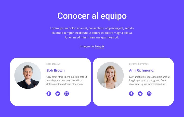 Conoce a nuestro increíble equipo Creador de sitios web HTML