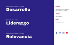 Desarrollo, Liderazgo, Relevancia - Tema CSS Gratuito