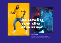 Divertissement De Musique De Danse - Prototype De Site Web