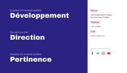 Développement, Leadership, Pertinence – Thème WordPress Par Glisser-Déposer