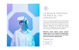 La Realtà Virtuale Ha Problemi Reali - Modello HTML5 Gratuito