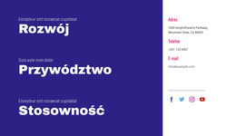 Rozwój, Przywództwo, Trafność - Responsywny Szablon HTML5