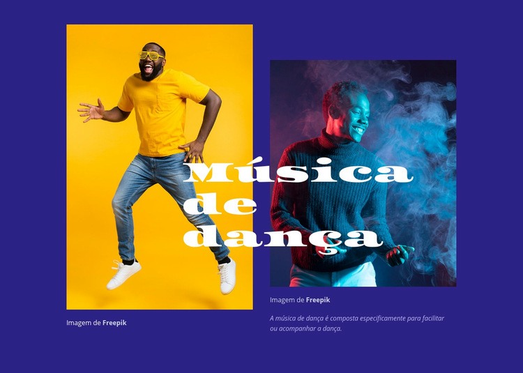 Entretenimento musical de dança Construtor de sites HTML