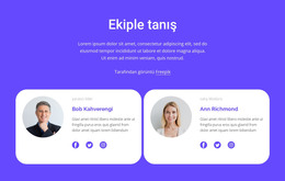 Muhteşem Ekibimizle Tanışın - HTML Web Sitesi Şablonu