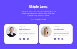 Muhteşem Ekibimizle Tanışın - HTML Builder Drag And Drop