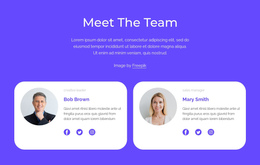 Meet Our Amazing Team Website Creator