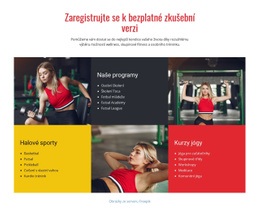 Programy Pro Všechny Úrovně Sportovců – Šablona Mobilního Webu