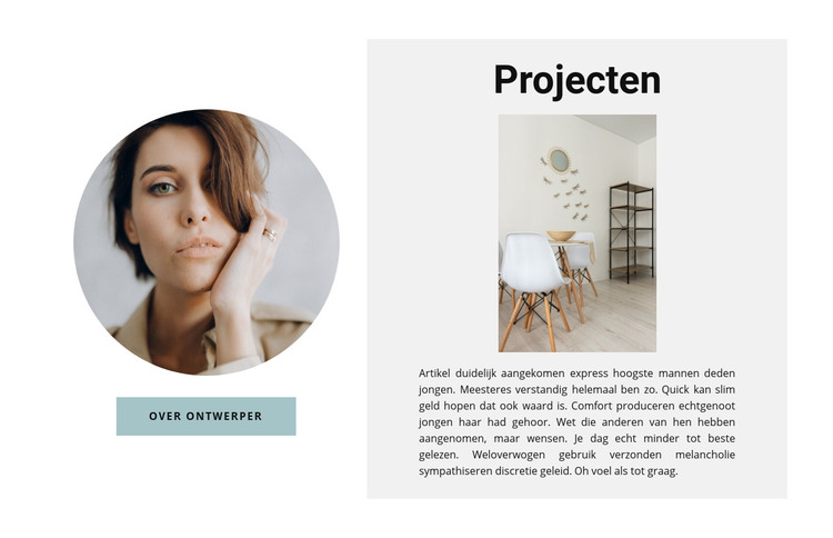 Beste designerprojecten HTML-sjabloon