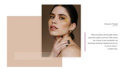 Třpytivý Makeup – Šablona Mobilního Webu