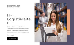 IT-Logistikleiter – Vorlage Für Website-Builder