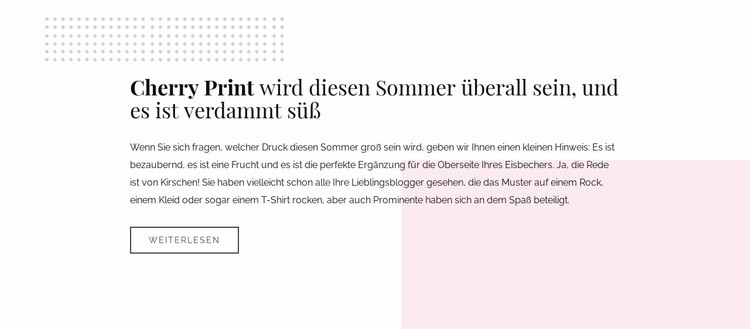 Text mit Formen HTML5-Vorlage