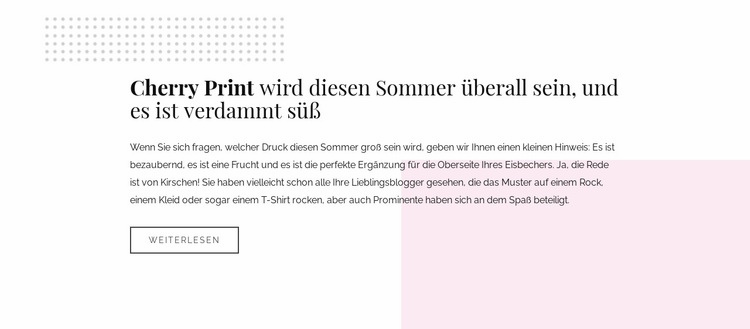 Text mit Formen Website-Modell