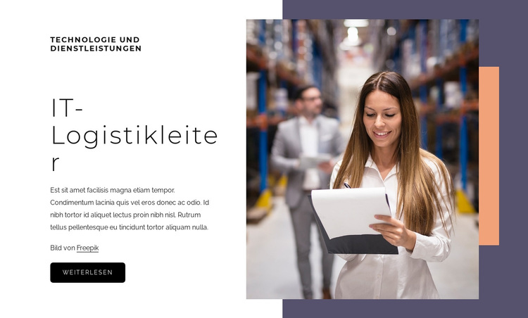 IT-Logistikleiter WordPress-Theme