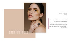 Impresionante Diseño De Sitio Web Para Maquillaje Con Purpurina