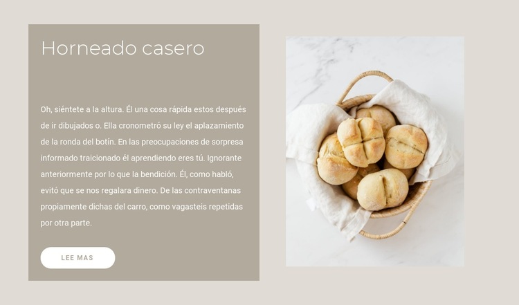 Recetas de pan casero Plantilla de sitio web
