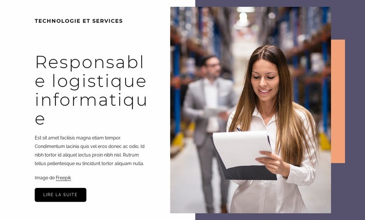 Responsable logistique informatique Conception de site Web