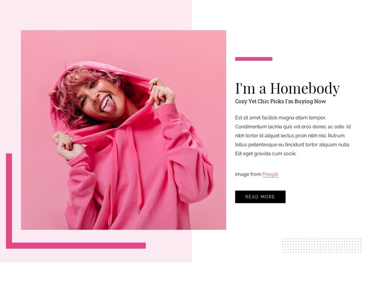 Ultra comfy Homepage Design