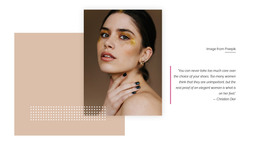 Glitter Makeup - Bootstrap Template