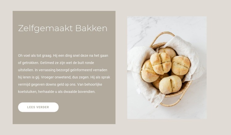 Zelfgebakken broodrecepten Html Website Builder