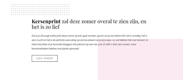 Tekst met vormen Website mockup