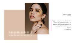 Brokatowy Makijaż - Darmowe Szablony Motywów HTML5