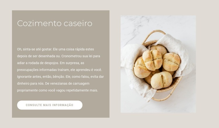 Receitas de pão caseiro Modelos de construtor de sites