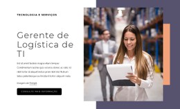 Gerente De Logística De TI Modelo De Página Única