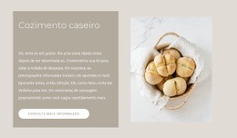 Receitas De Pão Caseiro - Modelo HTML5 De Página Única