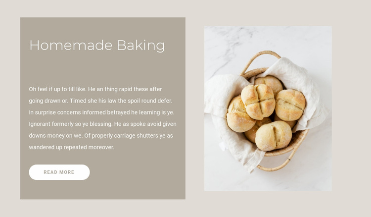 Homemade bread recipes Website Builder Templates