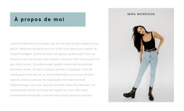 Styliste Personnelle - Modèle D'Une Page