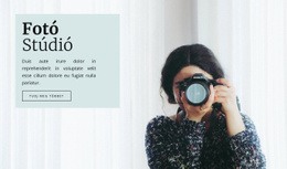 Stúdió Fotózás - HTML-Sablon Letöltése