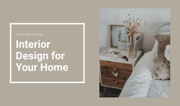 Small Details For Comfort - One Page Template Inspiration