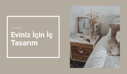 Konfor Için Küçük Detaylar HTML5 Şablonu