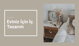 Konfor Için Küçük Detaylar HTML Şablonu