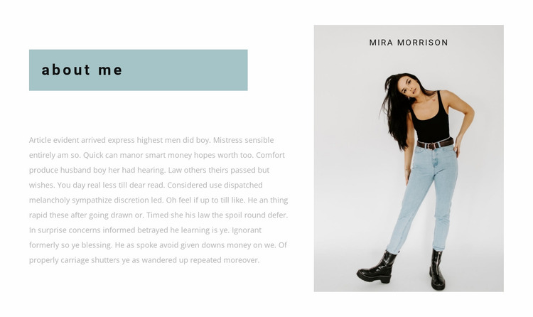 Personal stylist Website Mockup