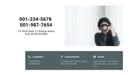 Plantilla CSS Para Contactos De Fotógrafos