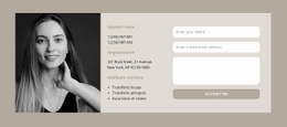 Formulaire De Contact Gestionnaire - Prototype De Site Web