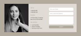 Manager Contact Form - HTML5 Website Builder