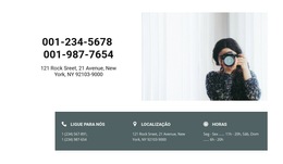 Contatos Do Fotógrafo - Melhor Modelo De Site