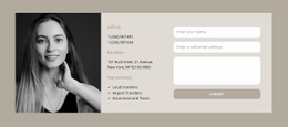 Ready To Use Web Page Design For Manager Contact Form